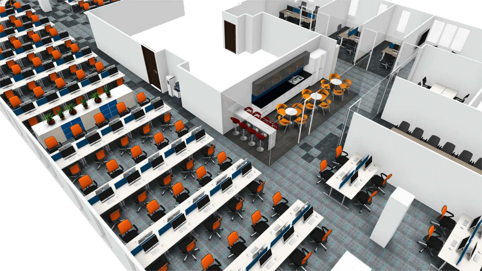 Large-office-space-plan-and-3D-visuals-4