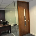 Office-space-design-with-solid-doors-glass-partitions-9