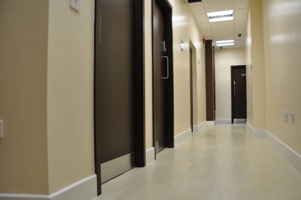 Office-space-with-floor-and--wall-tilin