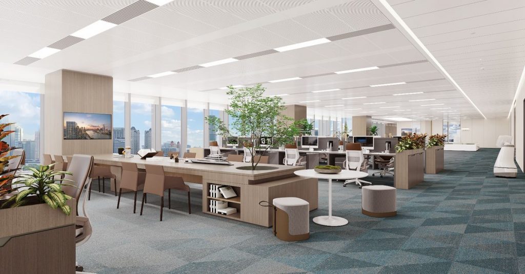 Mid Size Office Design with smart layout and modern workspace planning