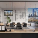 Home office design with modern workspace setup